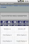 Multiple Digit Calculator اسکرین شاٹ 4