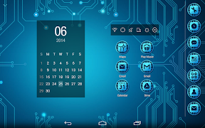 6 Schermata High-tech Atom Theme