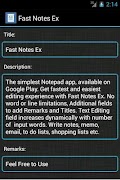 برنامه‌نما Fast Notes Ex عکس از صفحه