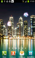 City Fireworks in New Year Lwp screenshot 2