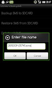 BackupSMS capture d'écran 1
