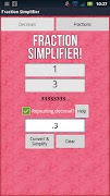 Fraction Simplifier! 스크린샷 5