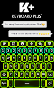 El tema del teclado vibrante Poster