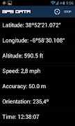 GPS Data اسکرین شاٹ 2