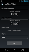 Holo Timer Widget الملصق