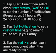 Clash War Timer স্ক্রিনশট 1