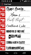 Font Feed 截圖 1