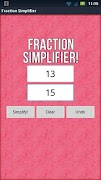 Fraction Simplifier! ảnh chụp màn hình 3