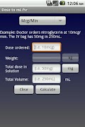 NurseCalcs Demo Screenshot 5