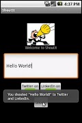 ShoutIt! ภาพหน้าจอ 1