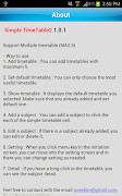 simple timetable2 ภาพหน้าจอ 1