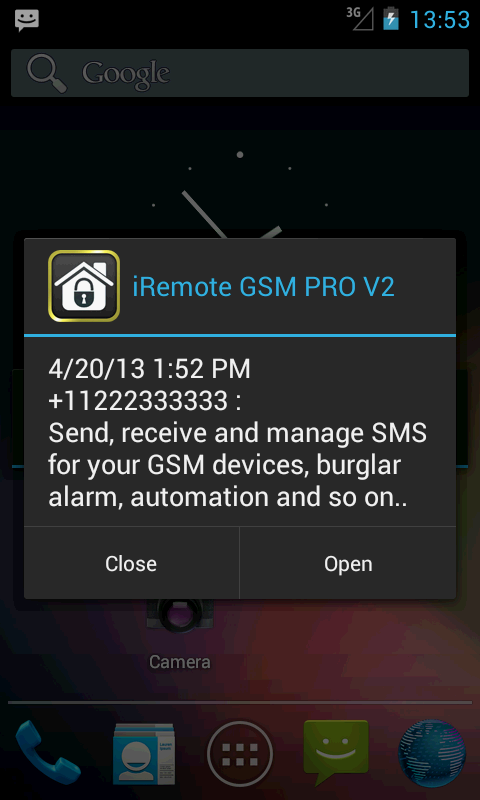 iRemote GSM アプリダウンロード