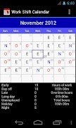 Work Shift Calendar ảnh chụp màn hình 1