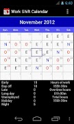 Work Shift Calendar スクリーンショット 1