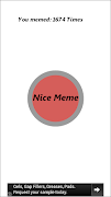 Nice Meme Button पोस्टर