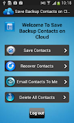 Save Backup Contacts on Cloud تصوير الشاشة 2