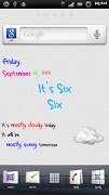پوستر Simple Text Calendar Widget