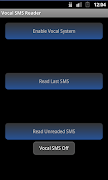 برنامه‌نما Vocal SMS Reader عکس از صفحه
