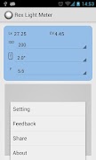 Rex Light Meter captura de pantalla 2