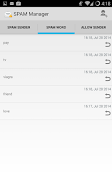 SMS Manager Pro, SPAM Filter captura de pantalla 6