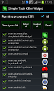 Simple Task Killer Widget screenshot 1