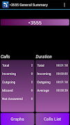 4 Schermata Call Log Statistics