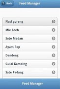 Food Manager capture d'écran 1