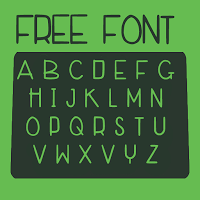 Cute font Free poster