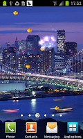 City Fireworks in New Year Lwp screenshot 1
