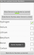 1 Schermata Learn Atomic Number of Element