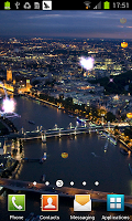 City Fireworks in New Year Lwp poster