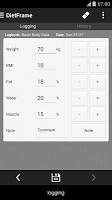 Diet, Weight Diary, Body Log poster