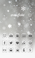 snowflake icon theme Cartaz