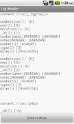SMS and calls logs reader screenshot 1