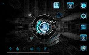 Black mechanic Atom Theme poster