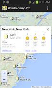 برنامه‌نما Weather map pro عکس از صفحه