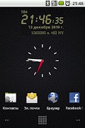 LCD clock widget Cartaz