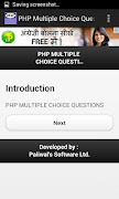 PHP Multiple Choice Question Screenshot 1