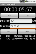 1 Schermata Runner Stop Watch