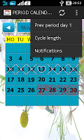 Period Calendar スクリーンショット 1