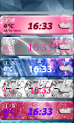 1 Schermata Diamonds Clock Weather Widget