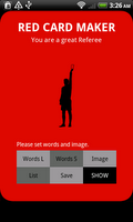 Poster RED CARD MAKER