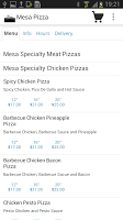 برنامه‌نما Mesa Pizza عکس از صفحه