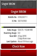 Singtel Mini BBOM Widget Beta скриншот 1