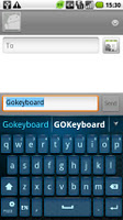 GO Keyboard Blue youth theme screenshot 3