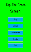 Tap the green screen poster