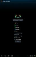 Binary Countdown Widget Poster
