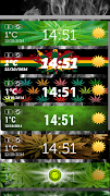 Weed Weather Clock Widget स्क्रीनशॉट 1