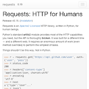 2 Schermata python requests doc