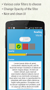 برنامه‌نما Reading Mode-Blue Light Filter عکس از صفحه